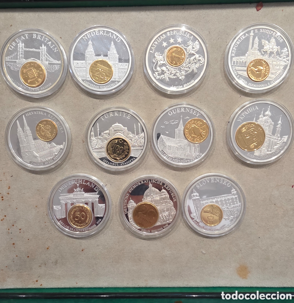 Material numism&aacute;tico: Lote de 11 monedas Conmemorativos de Europa