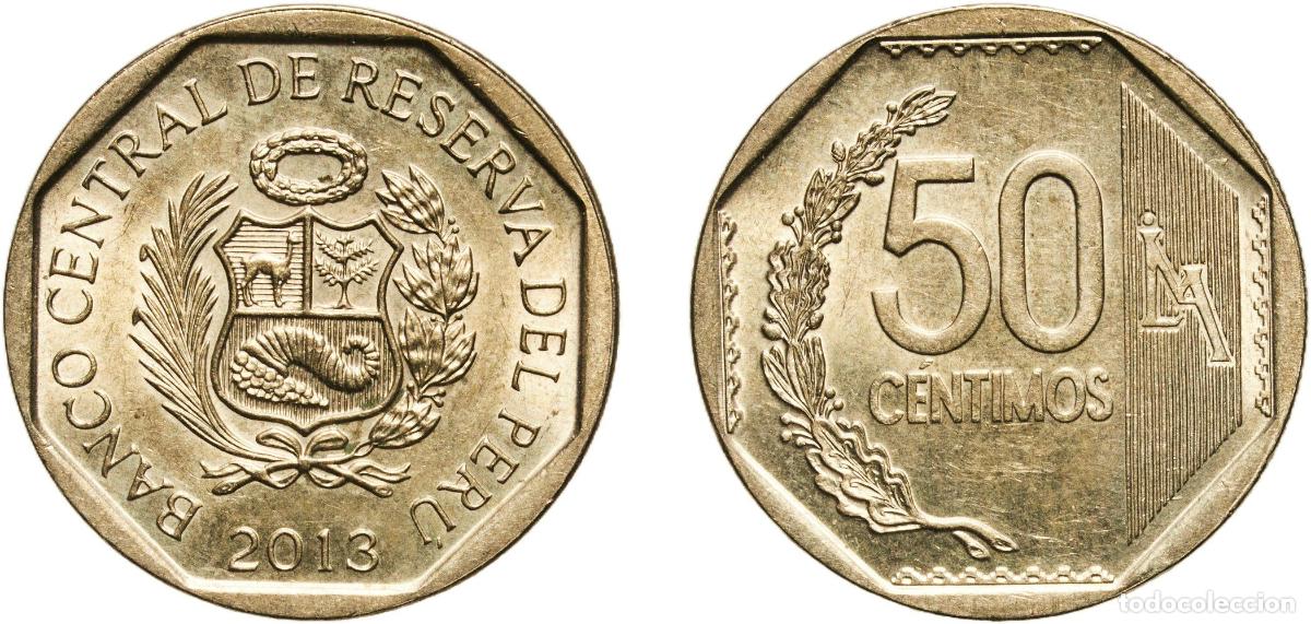 Material numism&aacute;tico: Peru Republic 2013 LIMA 50 C&eacute;ntimos (Without braille) Nickel brass (Copper-nickel-zinc) Lima Mint (