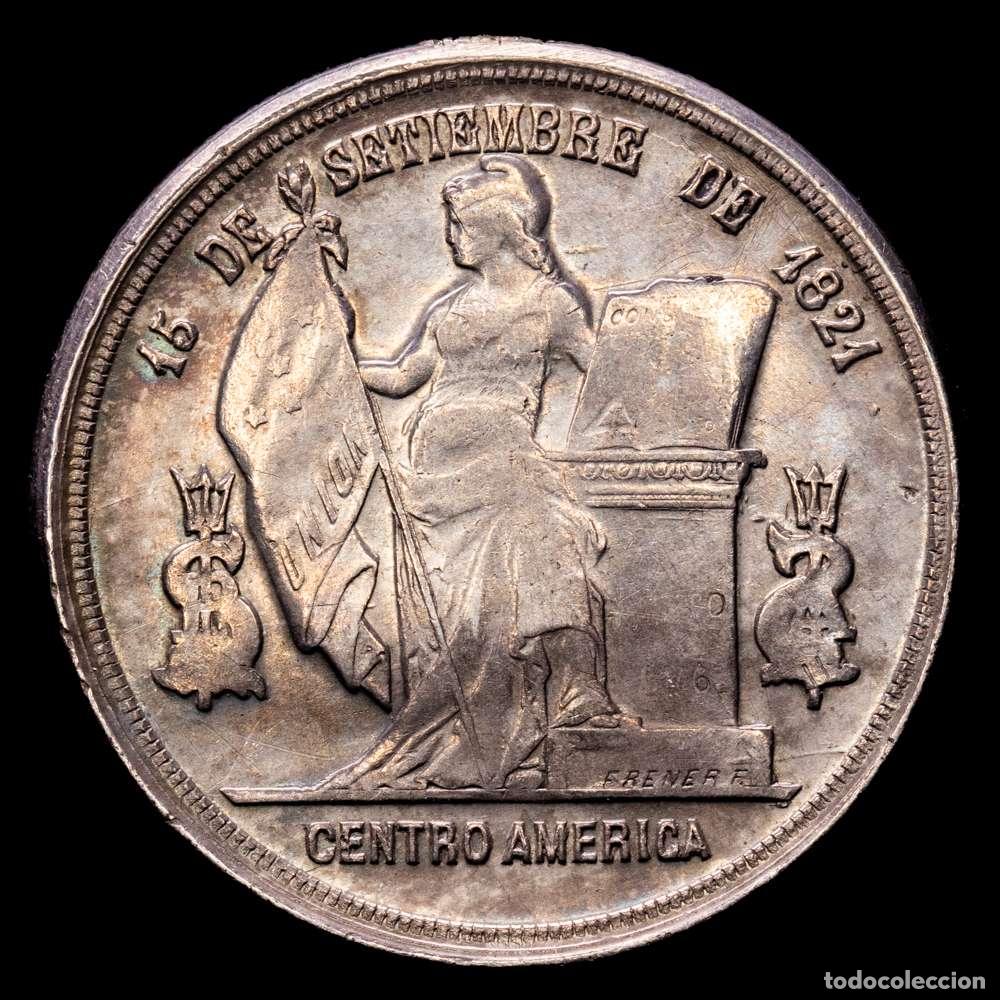 Material numism&aacute;tico: HONDURAS. Peso, 1885. Casa de la Moneda de Tegucigalpa. KM-52. (24,69 g.Ar). AU. Muy rara.