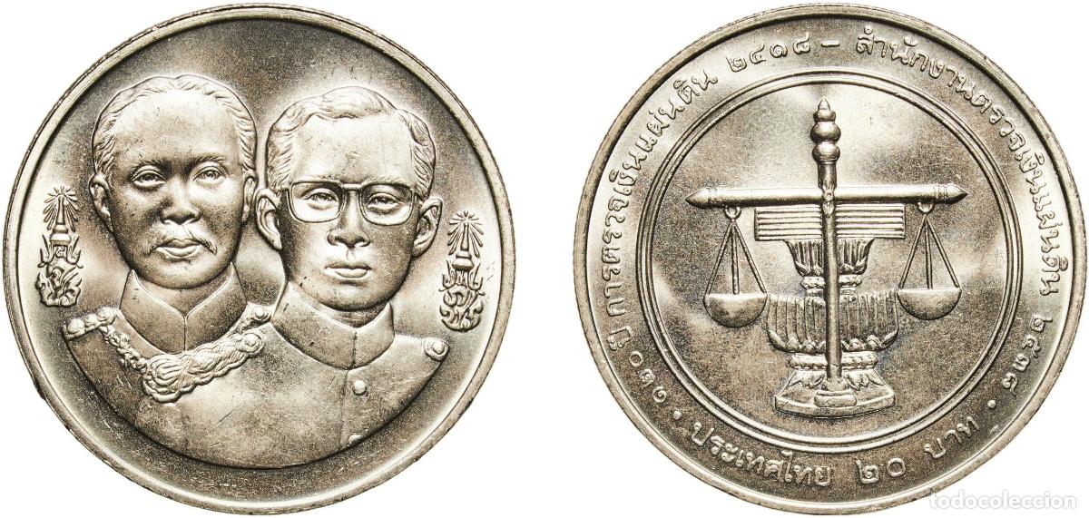 Material numism&aacute;tico: Thailand Kingdom 2538 (1995) 20 Baht - Rama IX (State Audit) Copper-nickel (75% Copper / 25% Nickel