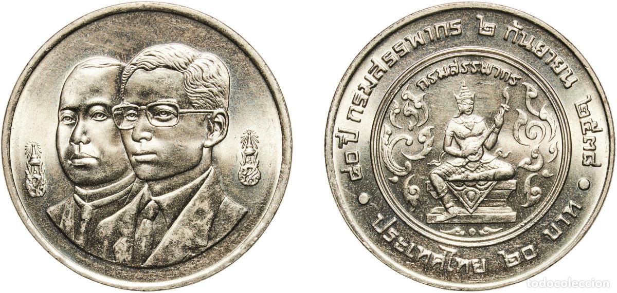 Material numism&aacute;tico: Thailand Kingdom 2538 (1995) 20 Baht - Rama IX (Revenue Department) Copper-nickel (800000) 15.1g UN
