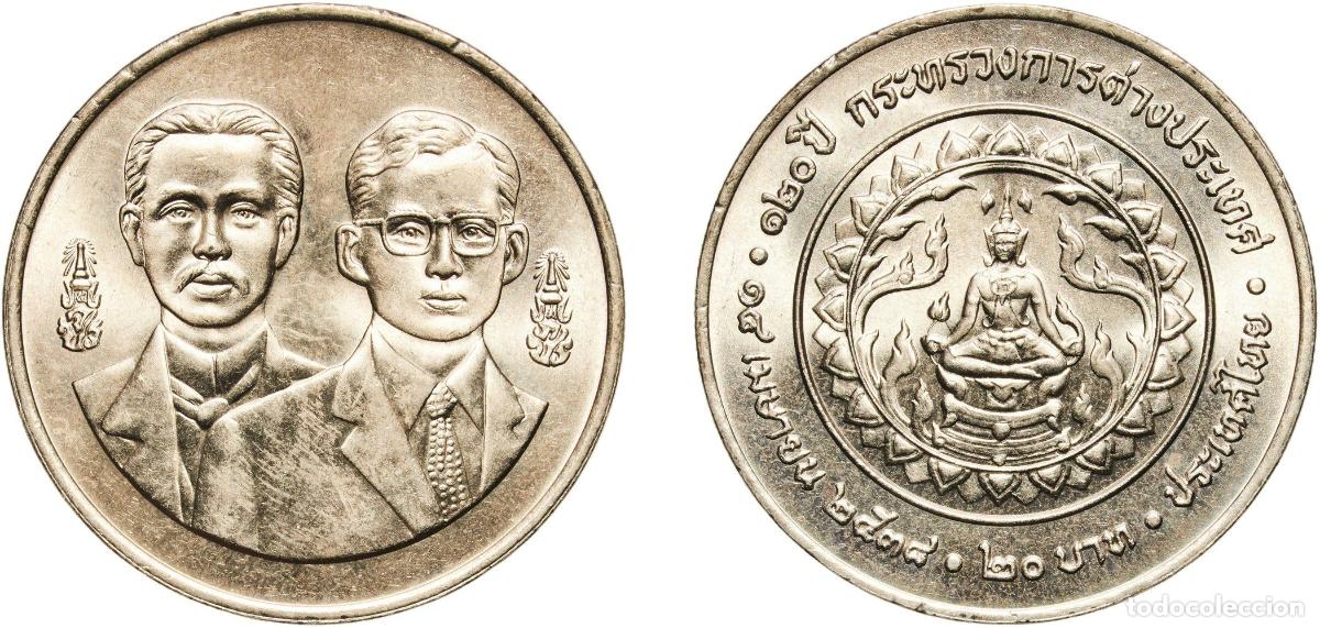 Material numism&aacute;tico: Thailand Kingdom 2538 (1995) 20 Baht - Rama IX (Ministry of Foreign Affairs) Copper-nickel (800000)