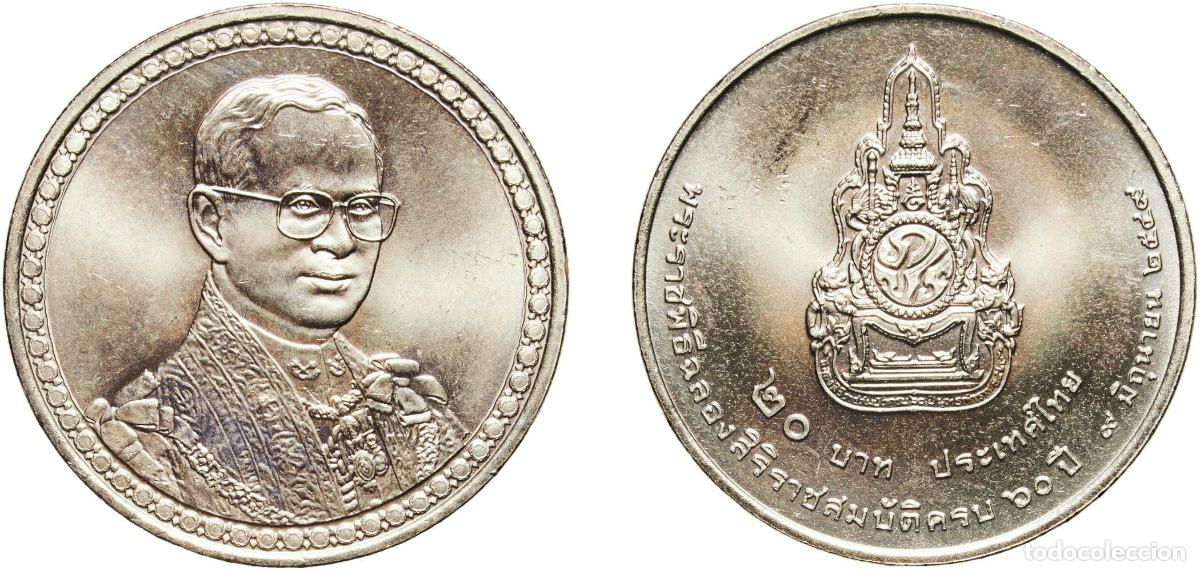 Material numism&aacute;tico: Thailand Kingdom 2549 (2006) 20 Baht - Rama XI (Reign) Copper-nickel (75% Copper / 25% Nickel) (260