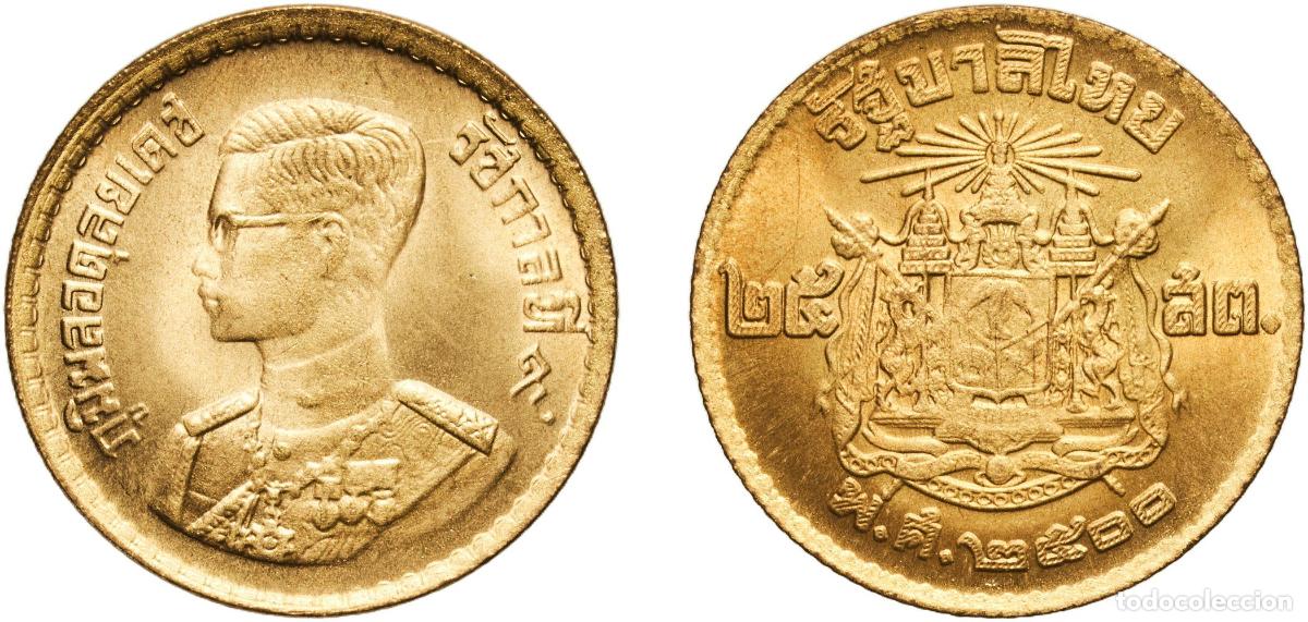 Material numism&aacute;tico: Thailand Kingdom 2500 (1957) 25 Satang - Rama IX Aluminium bronze (91% Copper, 9% Aluminium) (62048