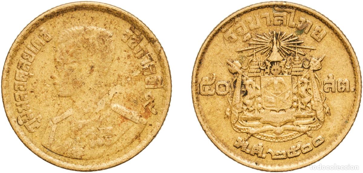 Material numism&aacute;tico: Thailand Kingdom 2500 (1957) 50 Satang - Rama IX Aluminium bronze (91% Copper, 9% Aluminium) (43987