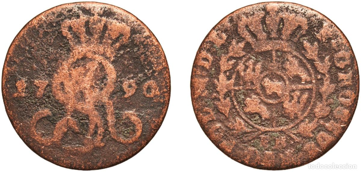 Material numism&aacute;tico: Polish&ndash;Lithuanian Commonwealth 1790 EB Grosz koronny - Stanisław August Poniatowski (Warszawa) Copp