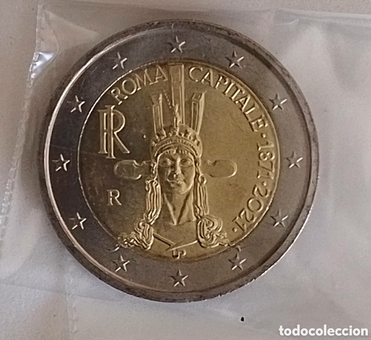 Material numism&aacute;tico: Moneda 2&euro; Italia 2021 - Foto 1