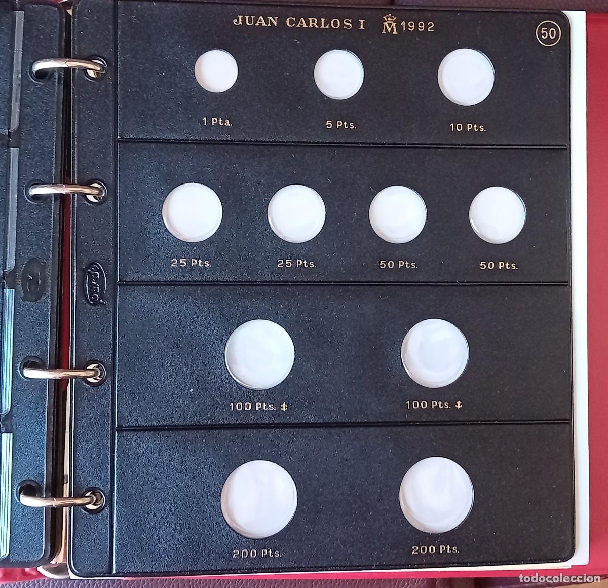 Material numism&aacute;tico: HOJA MONEDAS PARDO N&ordm; 50. JUAN CARLOS I. A&ntilde;o 1992. SIN MONEDAS.