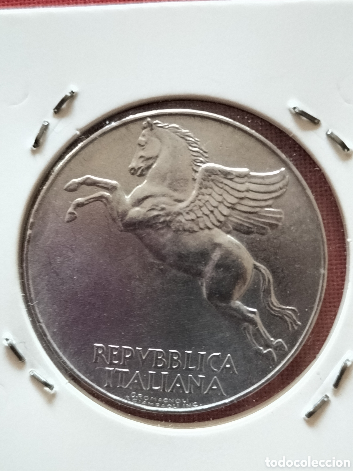 Material numism&aacute;tico: Lire 10 Pegaso Ulivo 1949 SPL/fdc - Foto 6