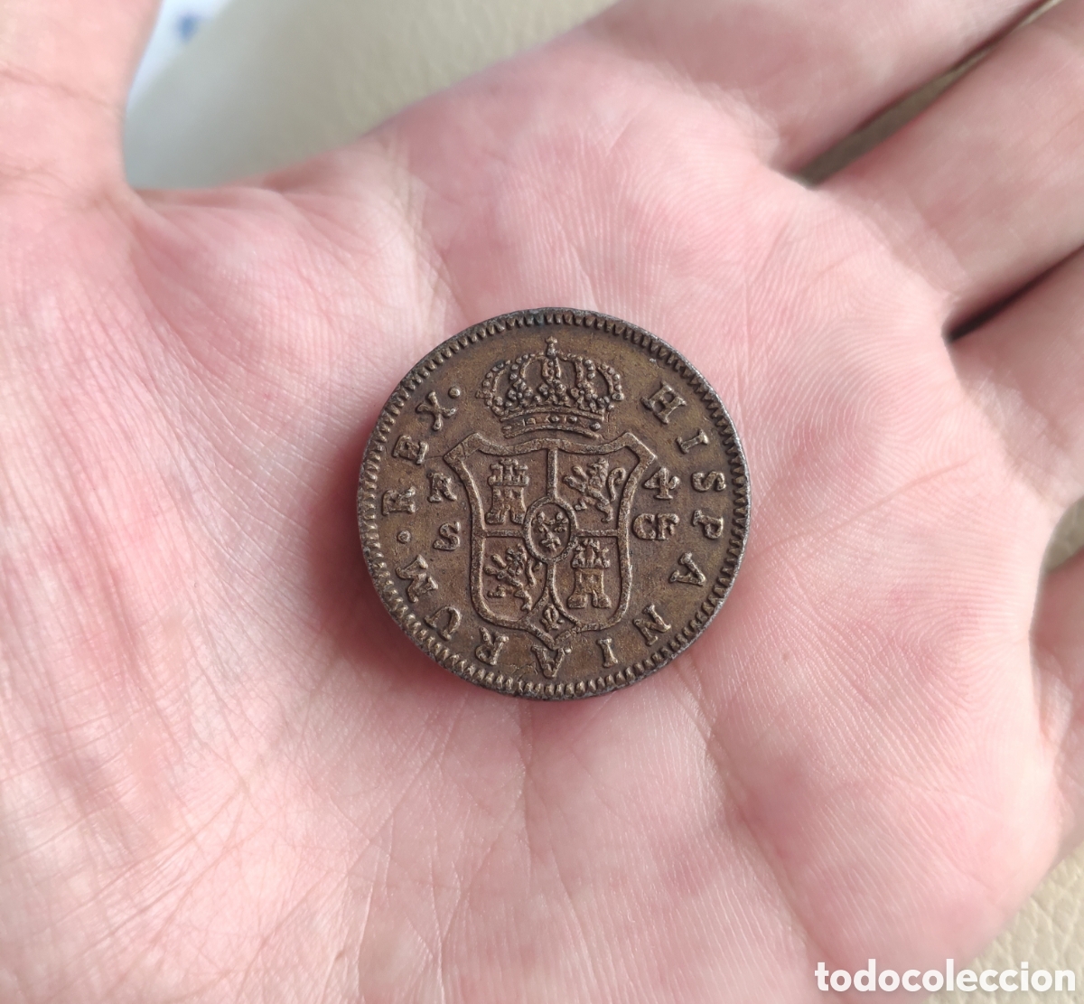 Material numism&aacute;tico: Me gustar&iacute;a identificar este objeto pesa treinta y cuatro - Foto 2
