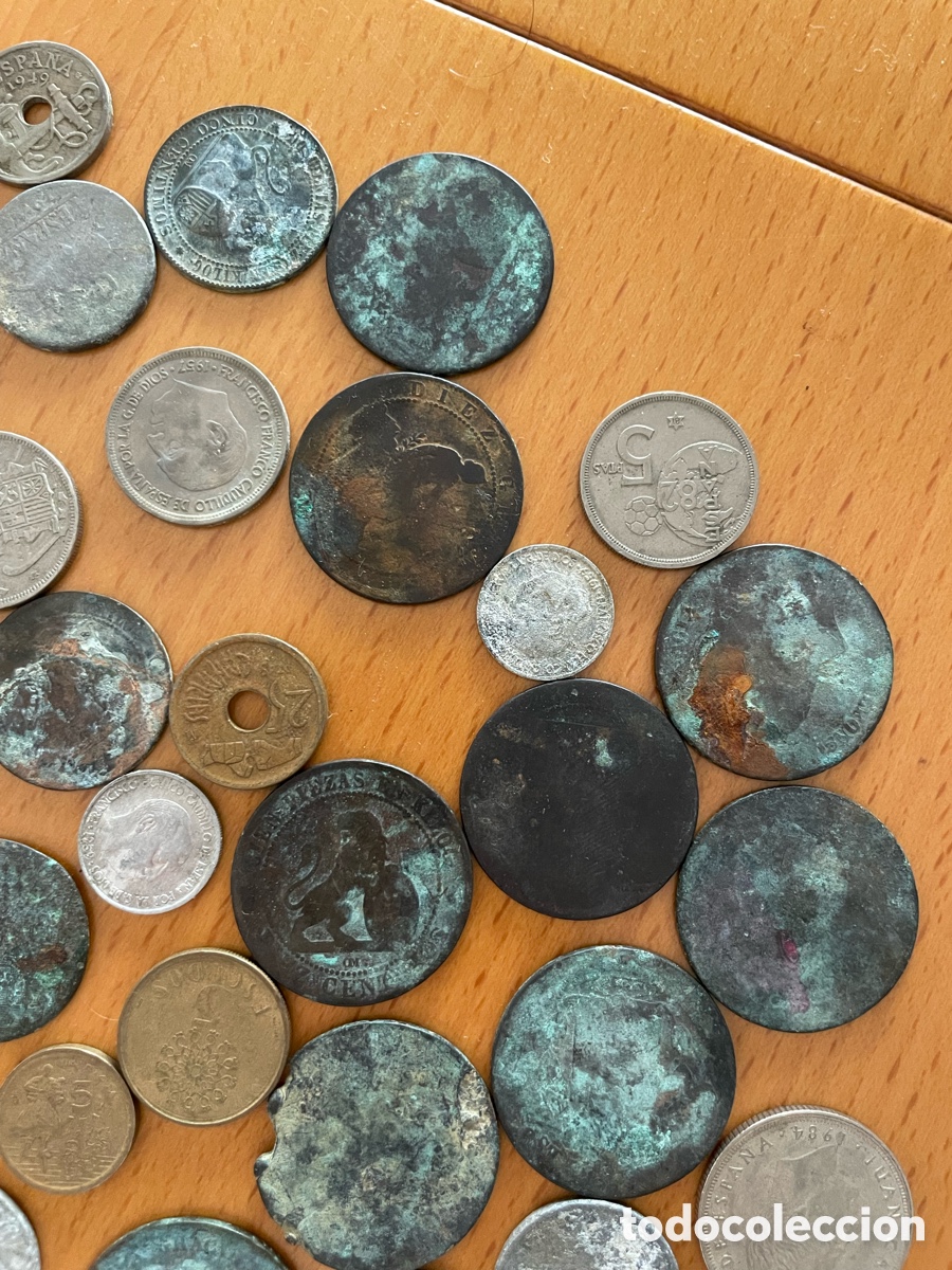 Material numism&aacute;tico: Monedas antiguas de distintas &eacute;pocas - Foto 2