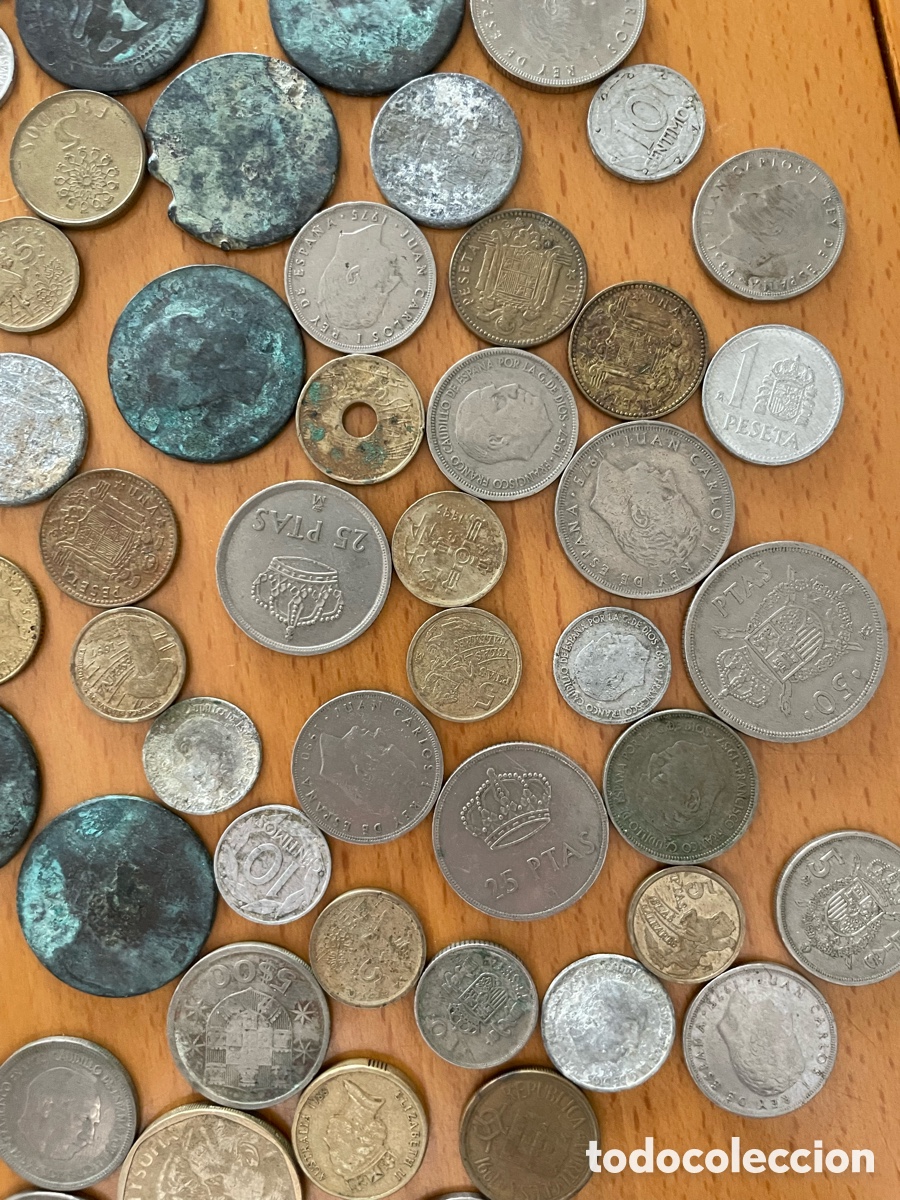 Material numism&aacute;tico: Monedas antiguas de distintas &eacute;pocas - Foto 3