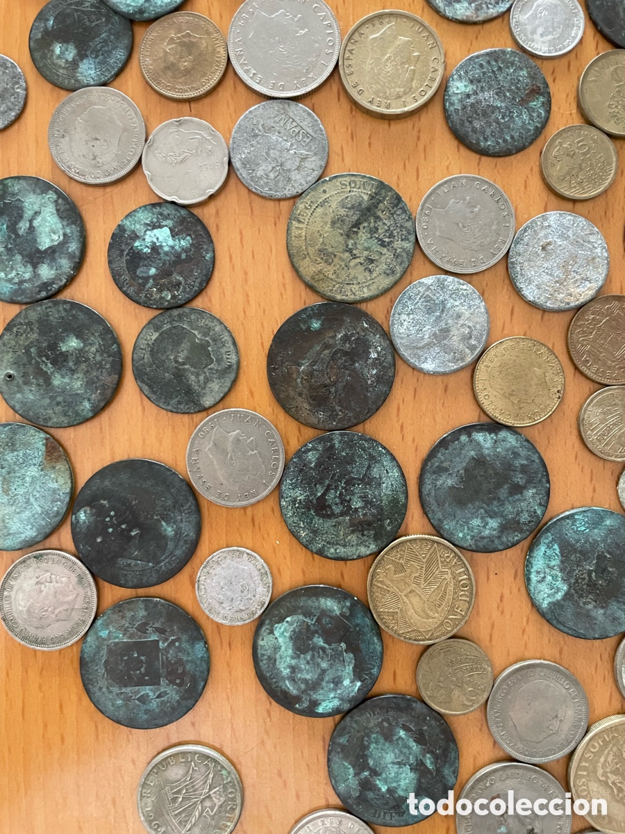 Material numism&aacute;tico: Monedas antiguas de distintas &eacute;pocas - Foto 4