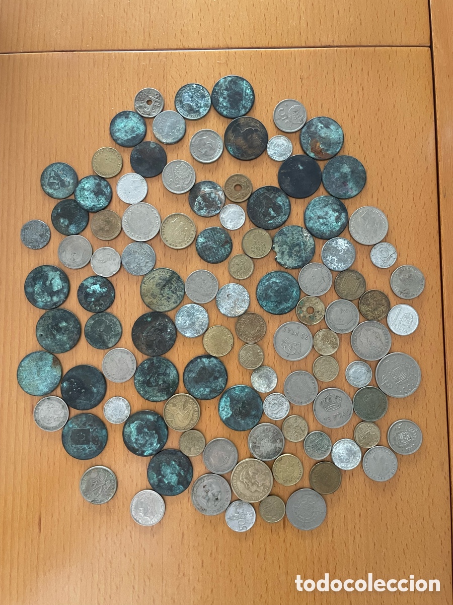 Material numism&aacute;tico: Monedas antiguas de distintas &eacute;pocas - Foto 1