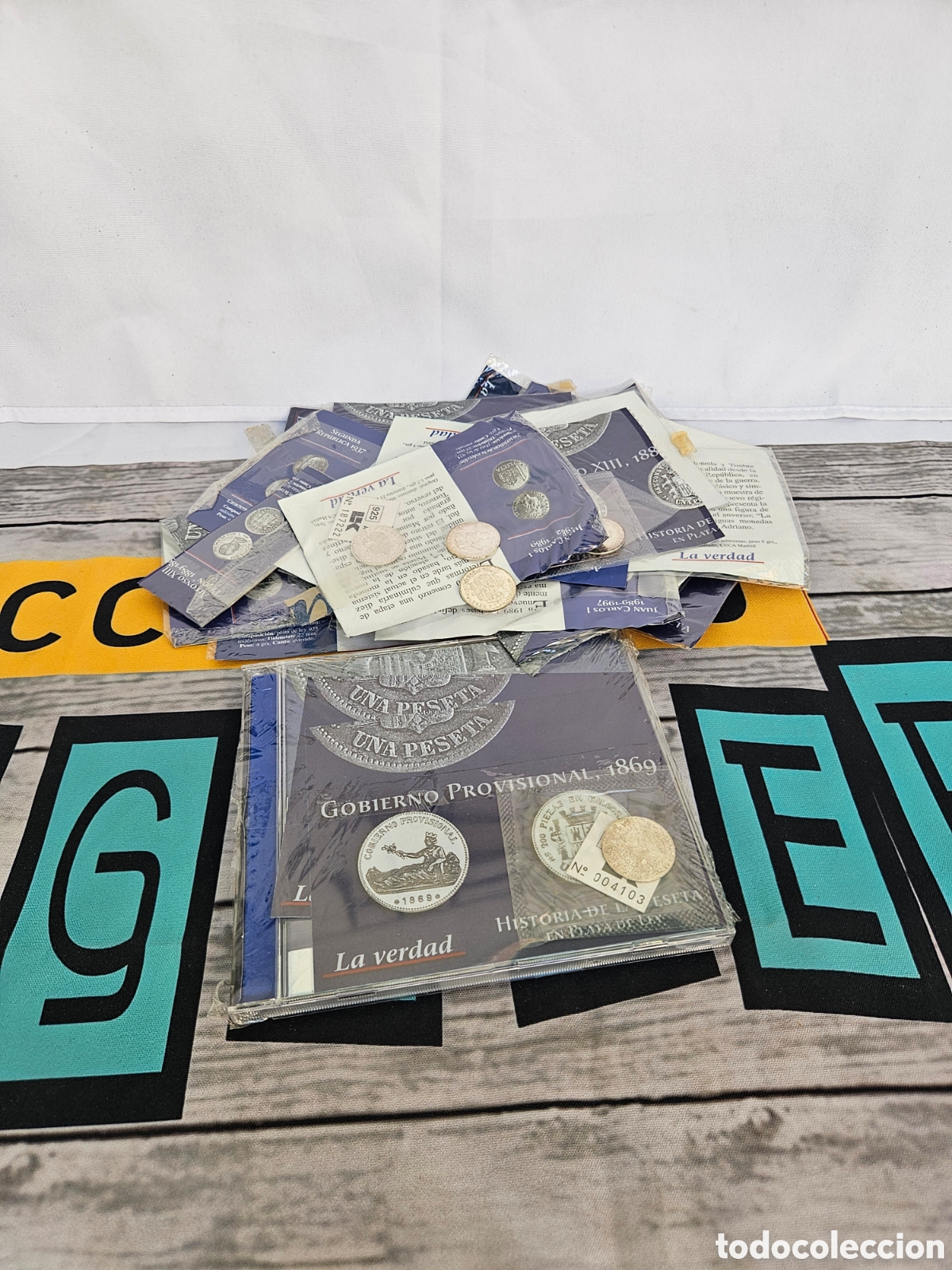Material numism&aacute;tico: COLECCION COMPLETA HISTORIA DE LA PESETA EN PLATA DE LEY 925 MILESIMAS. LA VERDAD 20 MONEDAS