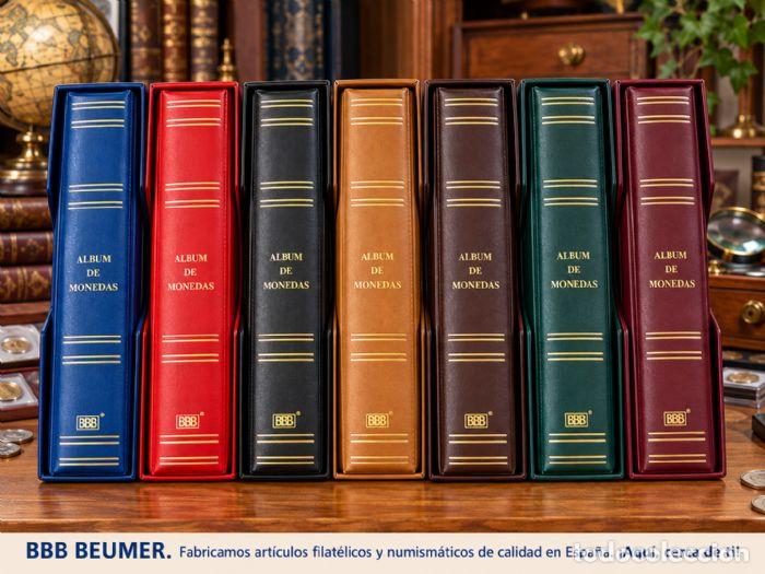 Material numism&aacute;tico: Album monedas BBB BEUMER con cajetin, MAMUT Gran capacidad.4Anillas 45mm.Cajet&iacute;n IDENTICO de Luxe. C