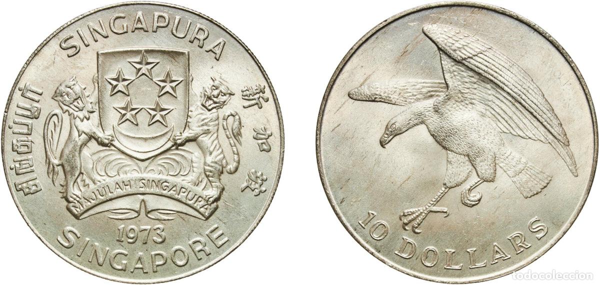 Material numism&aacute;tico: Singapore Republic 1973 10 Dollars (Set Issue) Silver (.900) (Copper .100) Singapore Mint (80000) 3