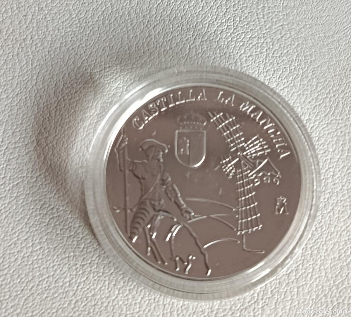 Material numism&aacute;tico: Moneda conmemorativa. Castilla La Mancha. Plata. - Foto 2