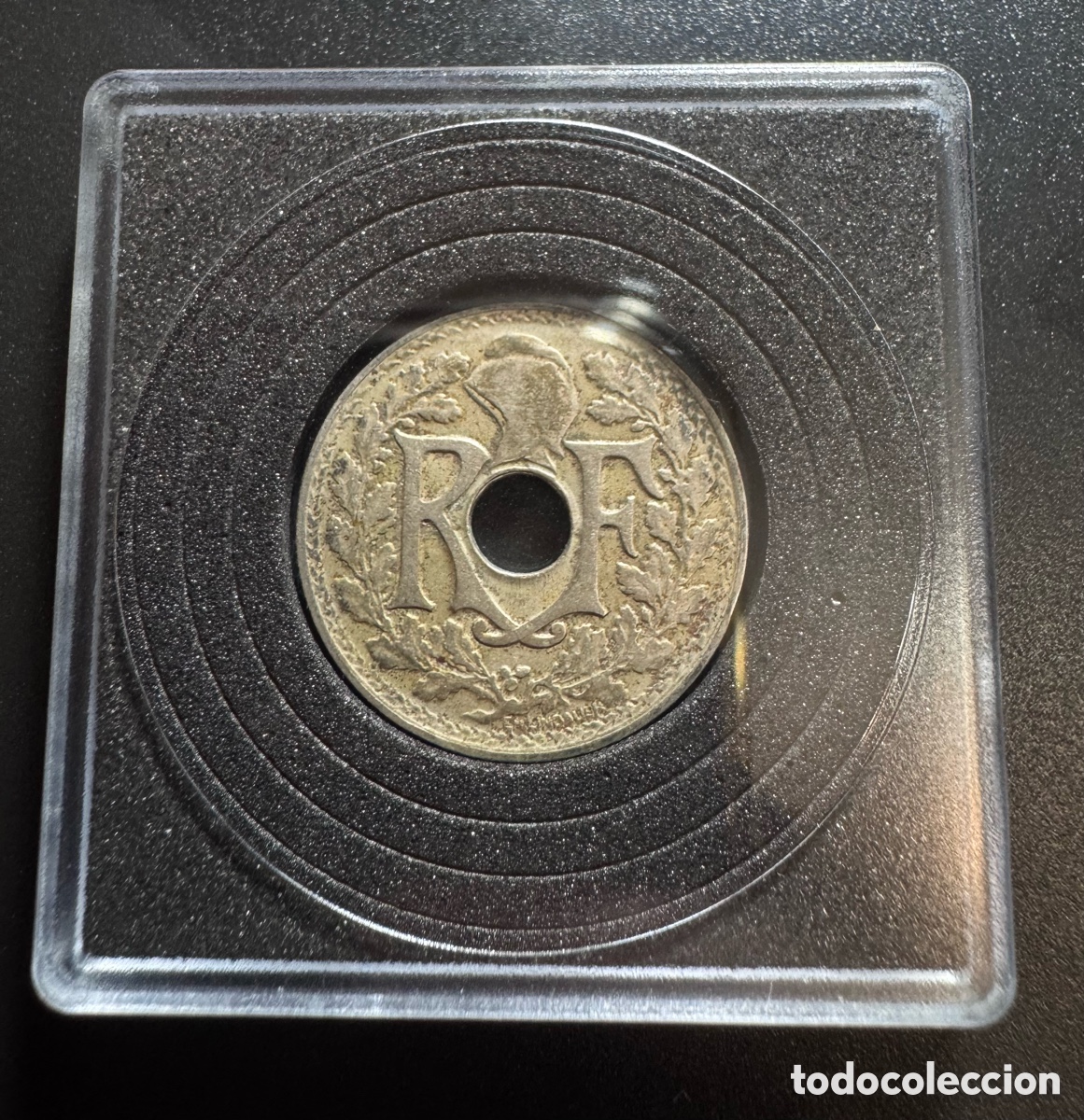Material numism&aacute;tico: Moneda de 25 c&eacute;ntimos de la Tercera Rep&uacute;blica Francesa de 1917 es una pie