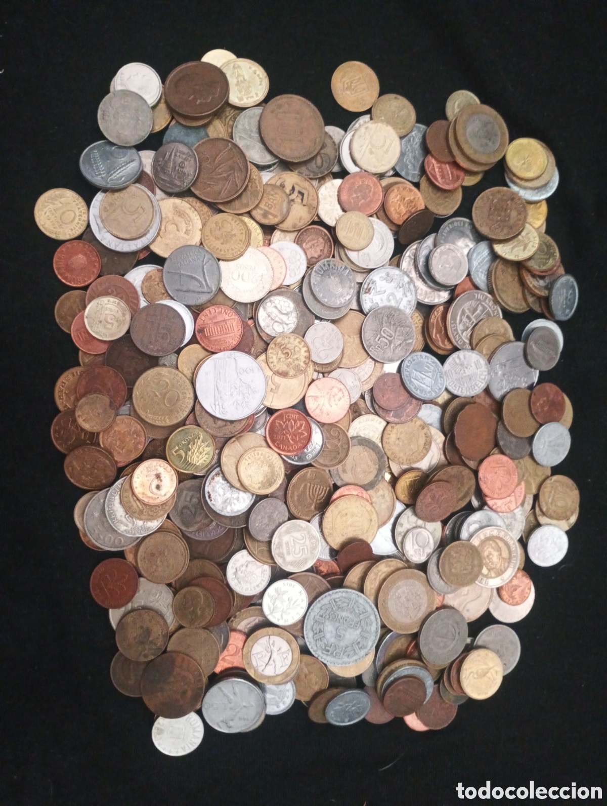 Material numism&aacute;tico: Lote 1600 gramos 1,6kg monedas del mundo lote 5