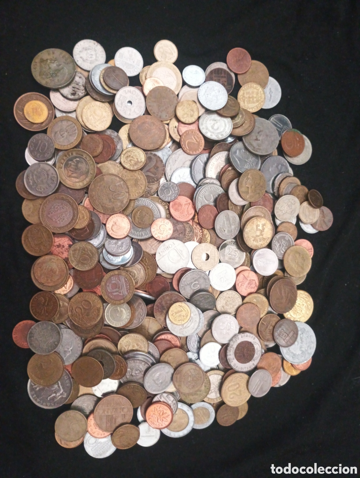 Material numism&aacute;tico: Lote 1600 gramos 1,6kg monedas del mundo lote 6