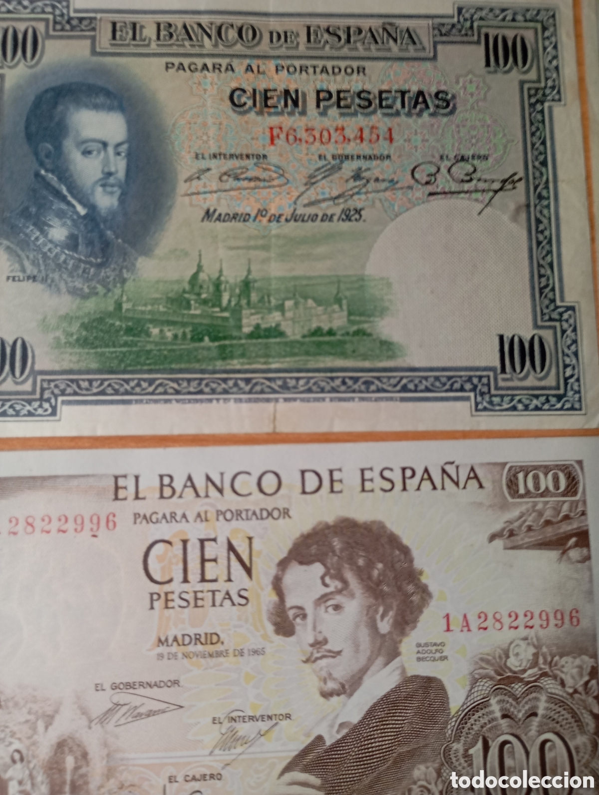 Material numism&aacute;tico: Billetes de espa&ntilde;a conservados - Foto 2