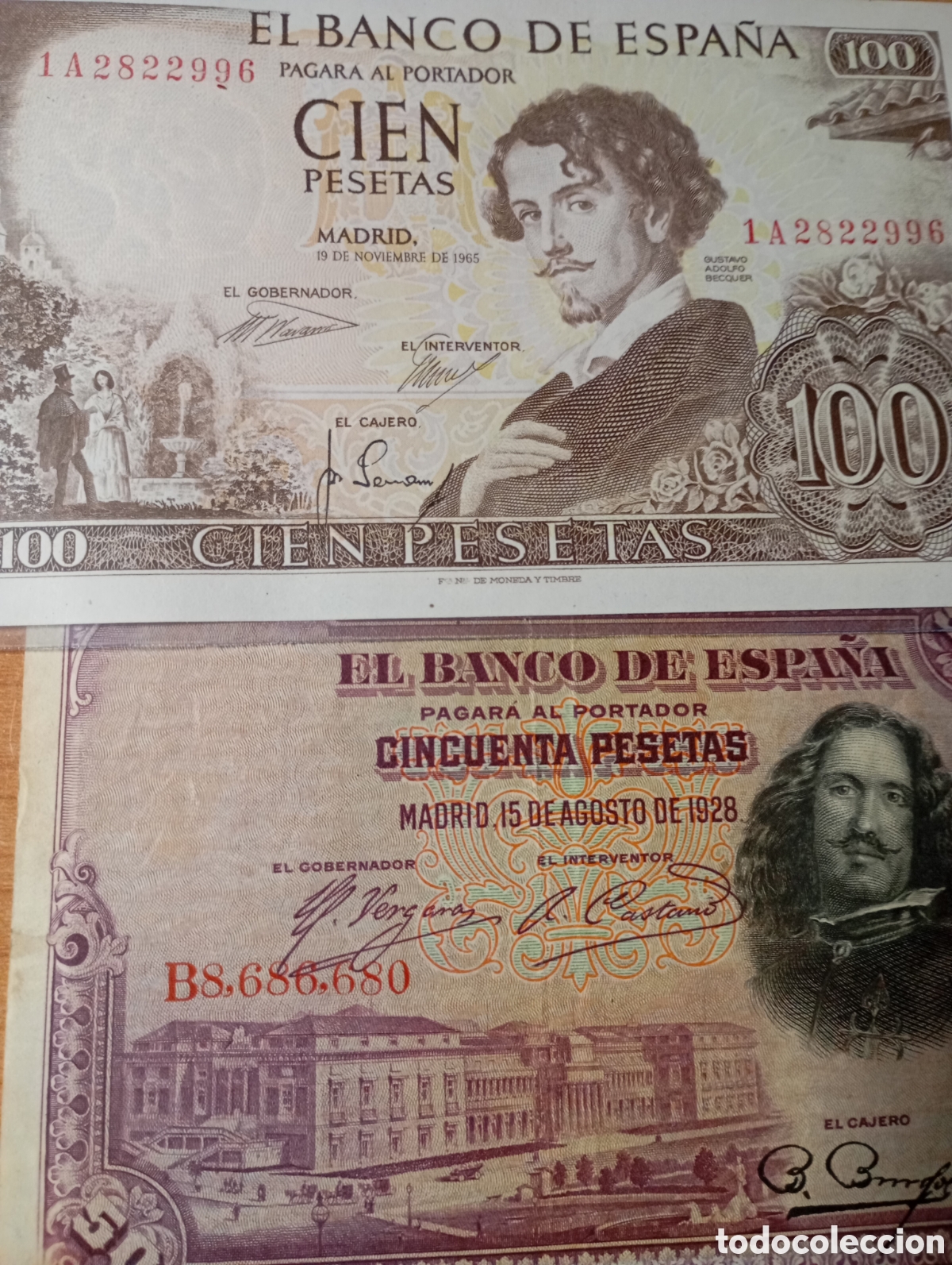 Material numism&aacute;tico: Billetes de espa&ntilde;a conservados - Foto 3