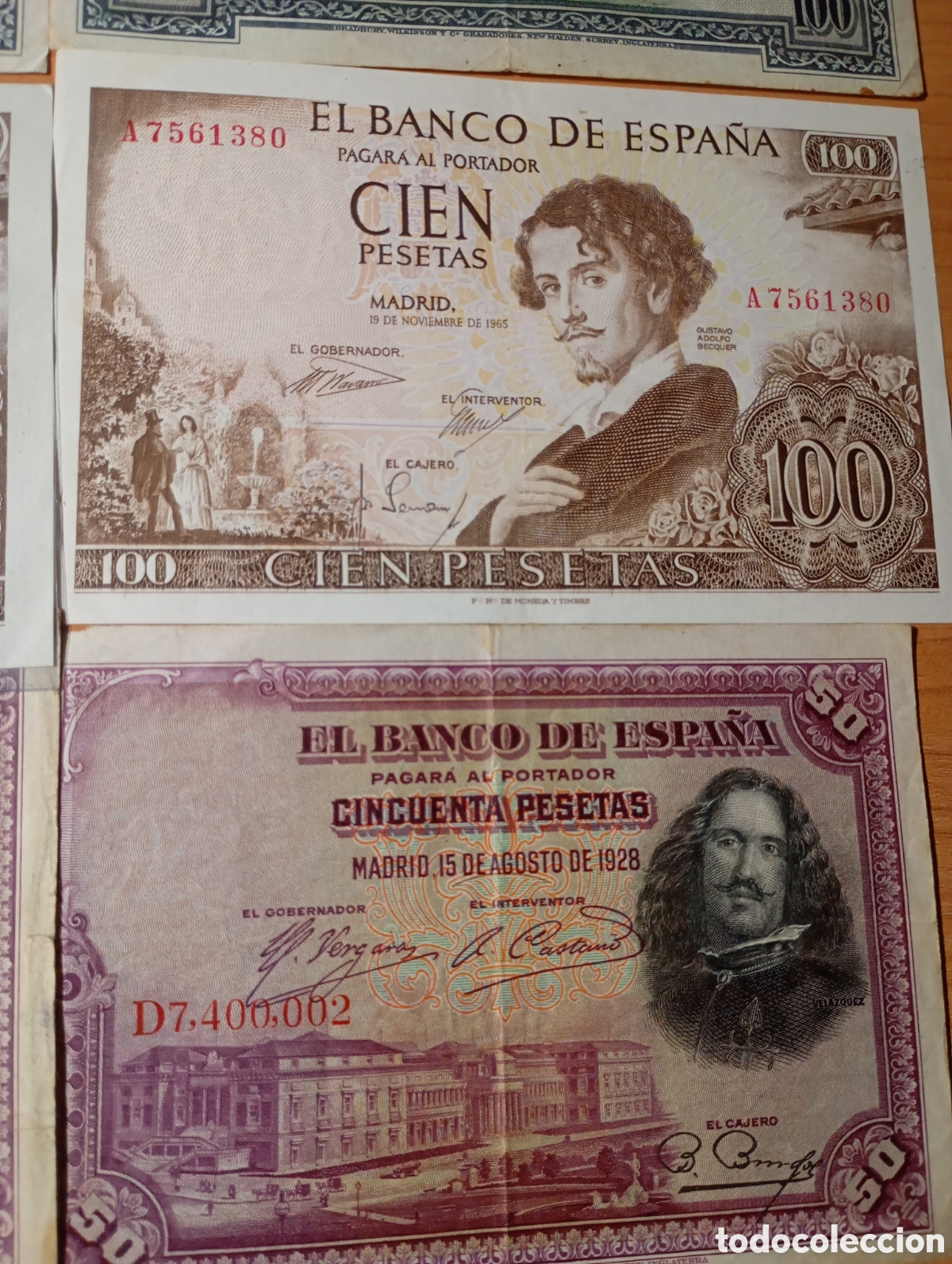 Material numism&aacute;tico: Billetes de espa&ntilde;a conservados - Foto 5