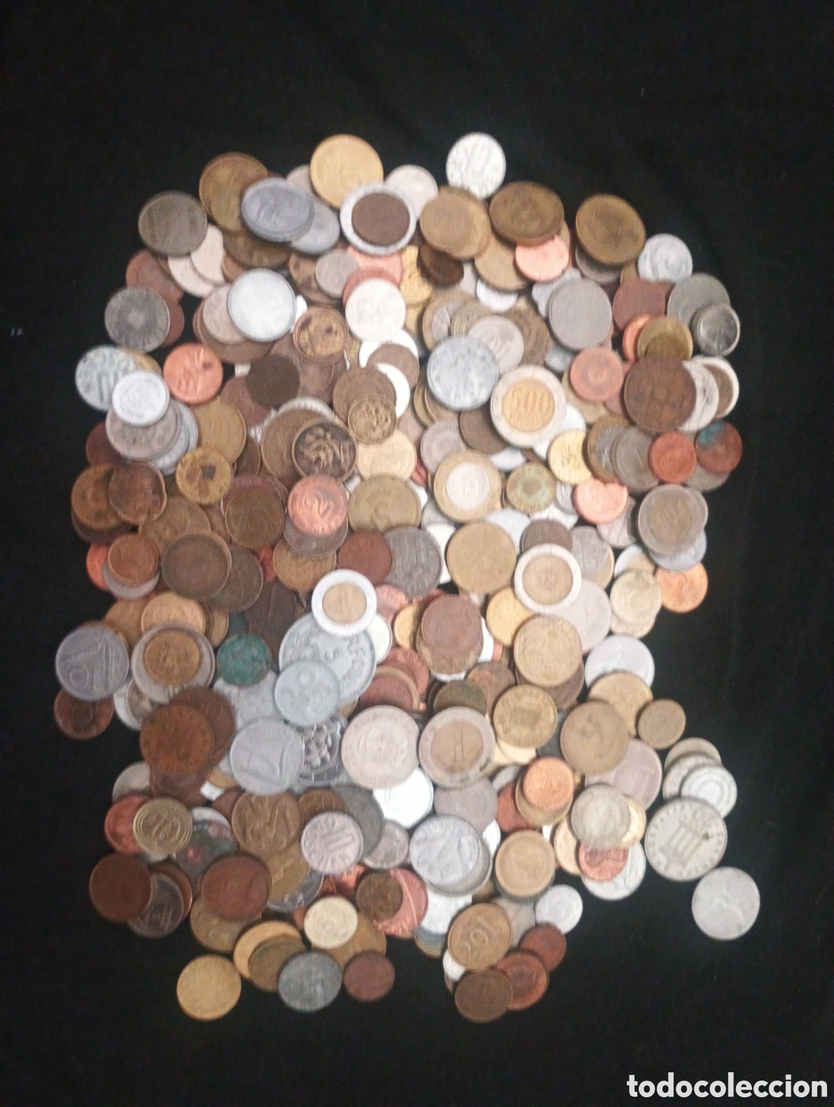 Material numism&aacute;tico: Lote 1600 gramos 1,6kg monedas del mundo lote 9