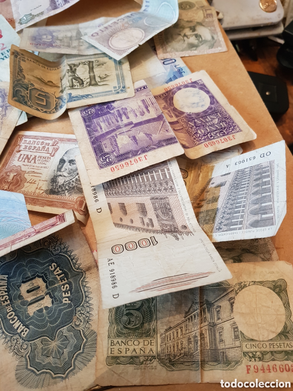 Material numism&aacute;tico: LOTE DE 25 BILLETES ANTIGUOS - Foto 6