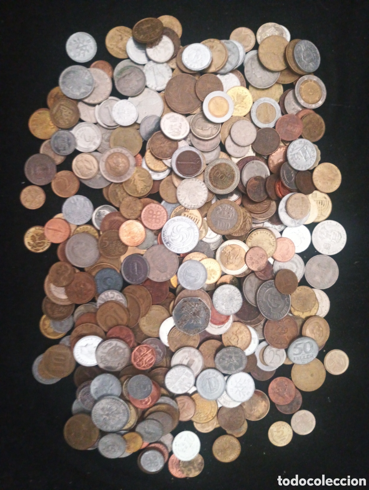 Material numism&aacute;tico: Lote 1200 gramos 1,2kg monedas del mundo lote 11