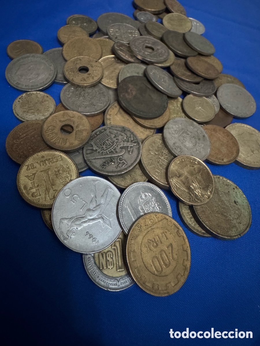 Material numism&aacute;tico: Lote de monedas antiguas - Foto 2