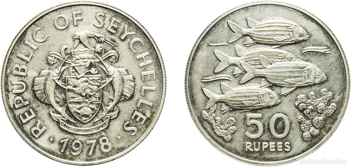 Material numism&aacute;tico: Seychelles Republic 1978 50 Rupees (Conservation) Silver (.925) Royal Mint (4453) 28.82g UNC KM 39
