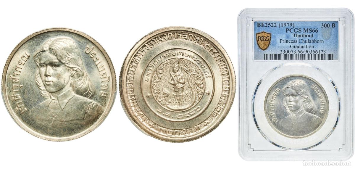 Material numism&aacute;tico: Thailand Kingdom BE2522 (1979) 300 Baht - Rama IX (Graduation of Princess Chulabhorn) Silver (.925)