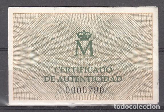 Material numism&aacute;tico: ESPA&Ntilde;A 1989 - CERTIFICADO PARA LA MONEDA DE 10.000 PESETAS DE ORO - QUINTO CENTENARIO SERIE I