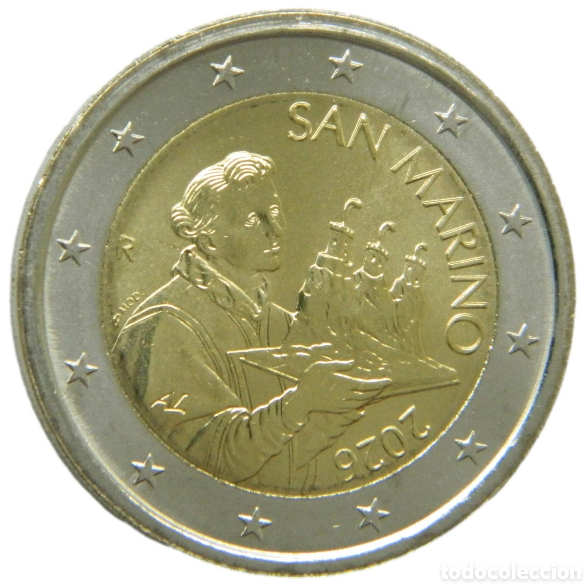 Material numism&aacute;tico: Moneda 2 euros san marino 2026 BU