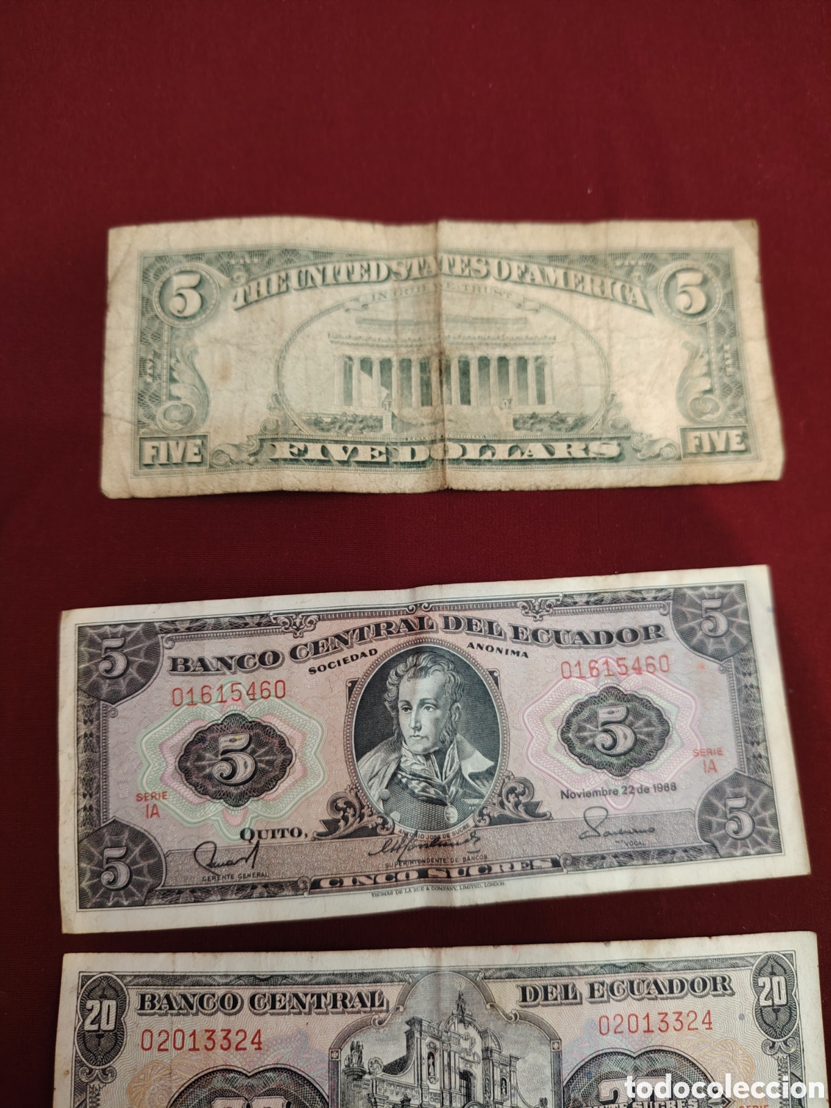 Material numism&aacute;tico: Lote de billetes variados - Foto 2