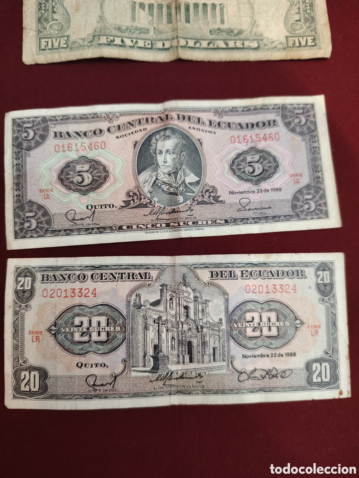 Material numism&aacute;tico: Lote de billetes variados - Foto 3