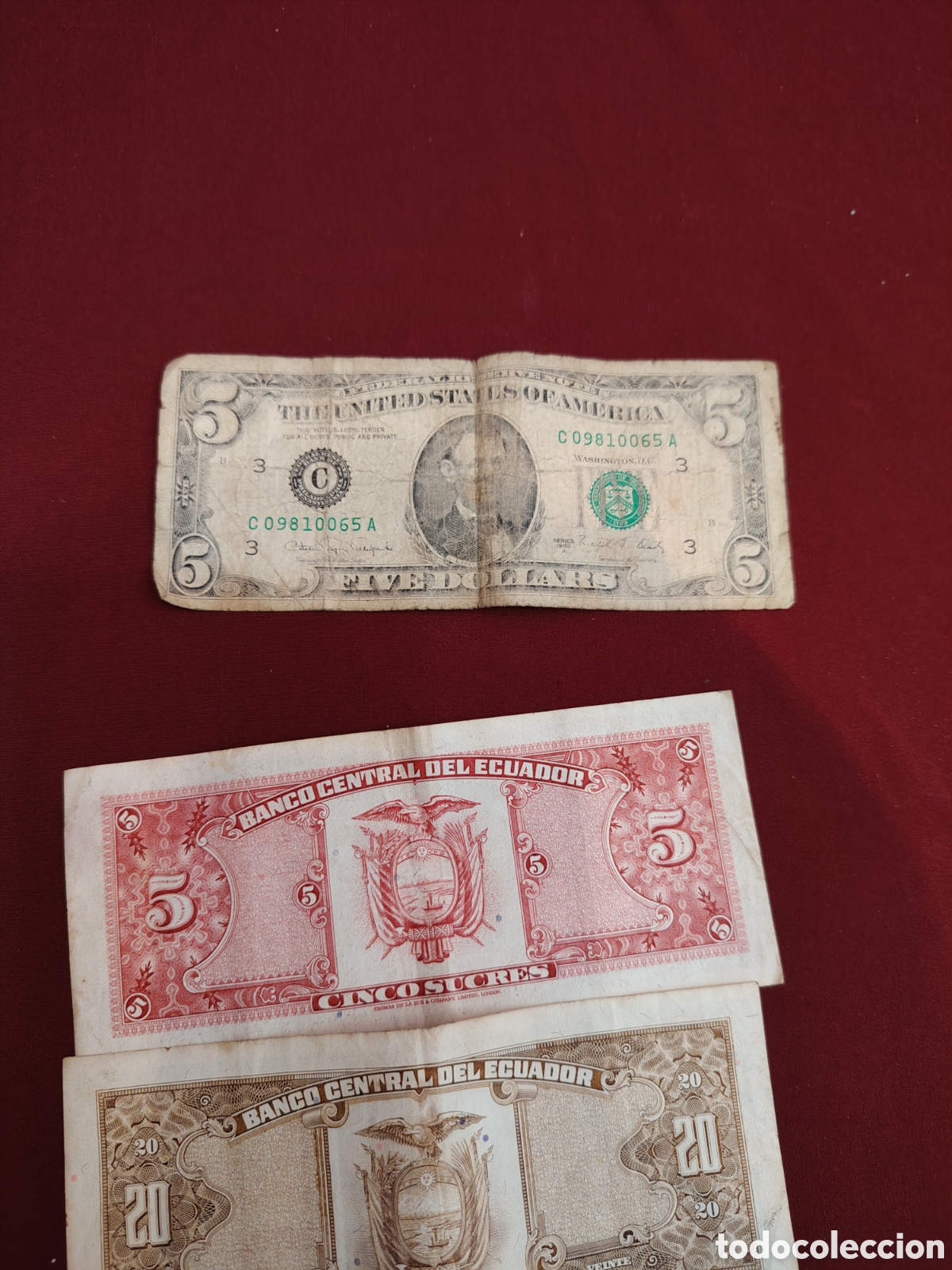Material numism&aacute;tico: Lote de billetes variados - Foto 4