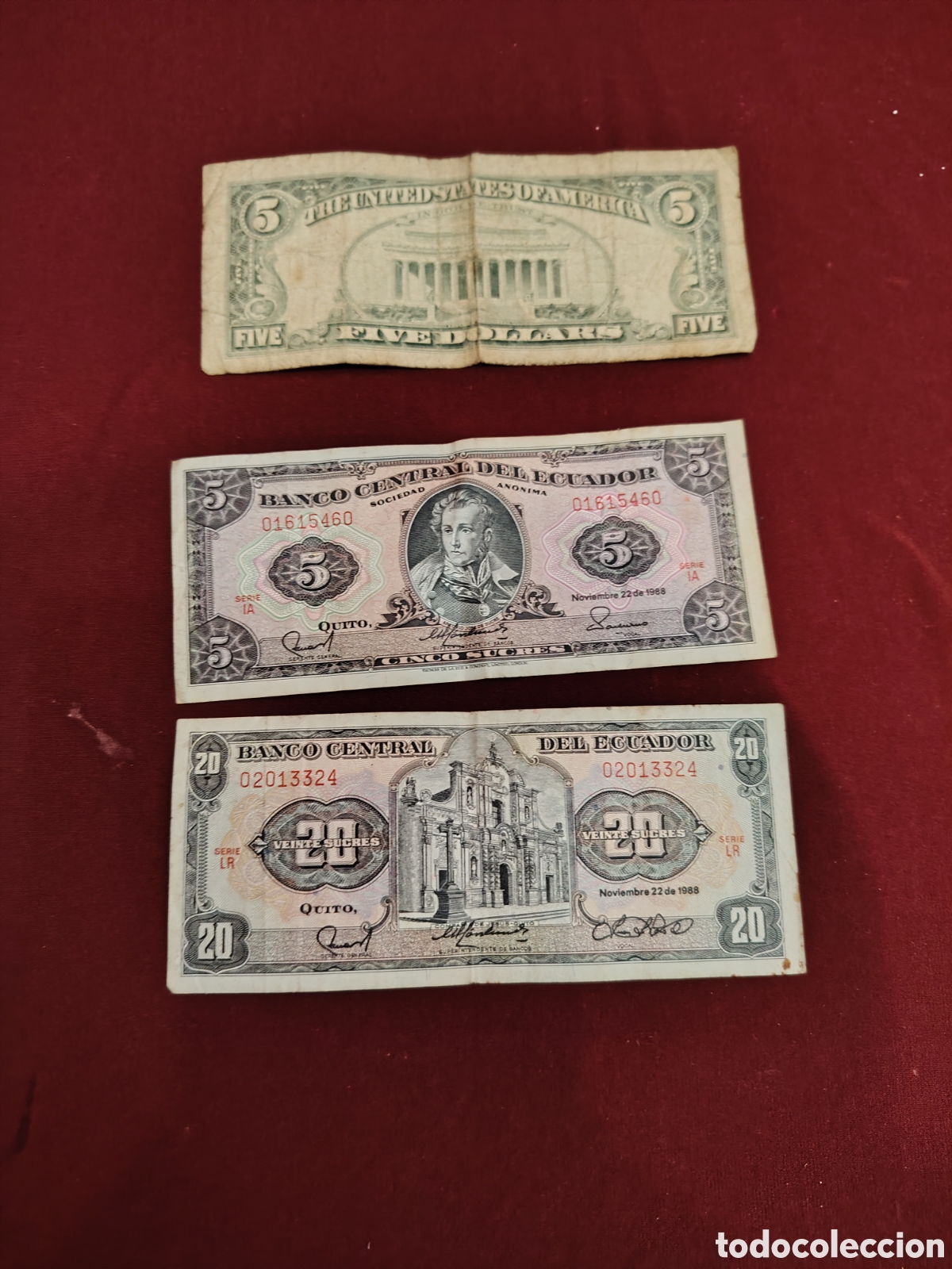 Material numism&aacute;tico: Lote de billetes variados - Foto 5
