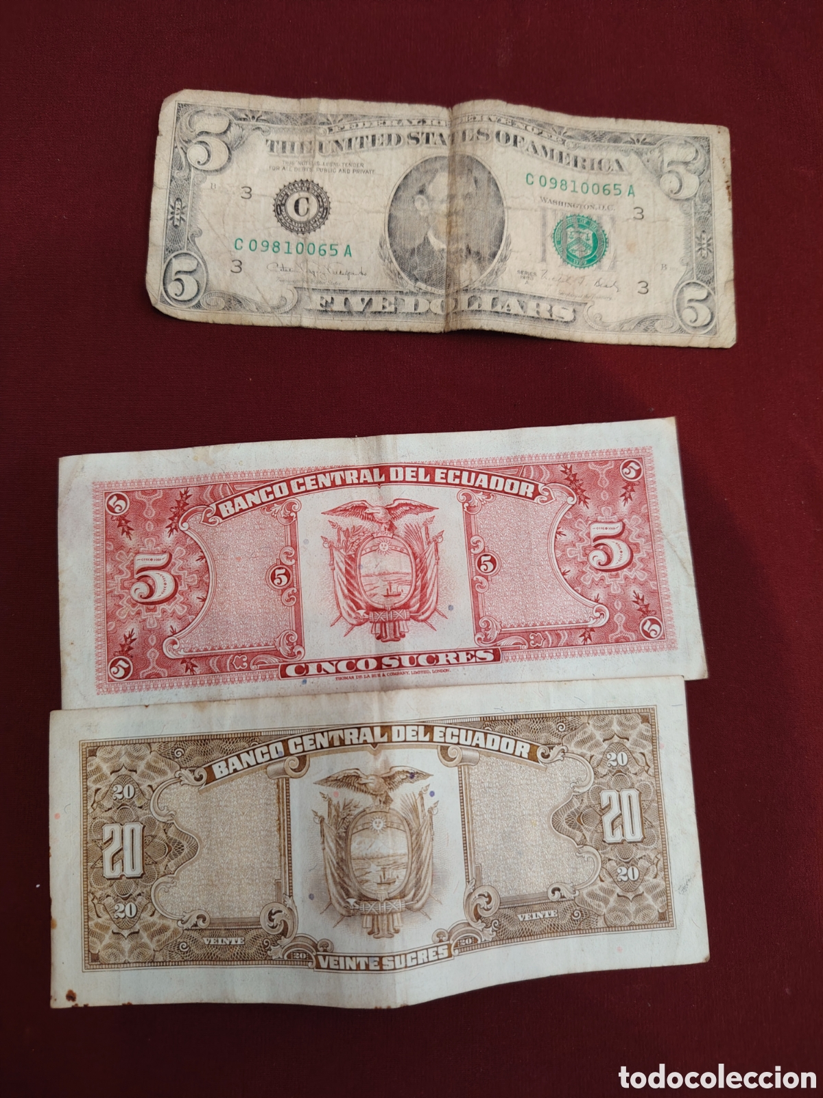 Material numism&aacute;tico: Lote de billetes variados - Foto 6