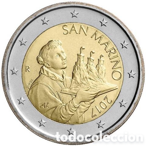 Materiale numismatico: Moneda 2 euros san marino 2017 BU