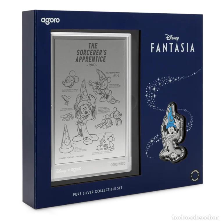 Numismatisches Material: Set de coleccionista Disney - Fantas&iacute;a 2025 Niue: Moneda de plata de 1 oz + L&aacute;mina de plata de 5 g