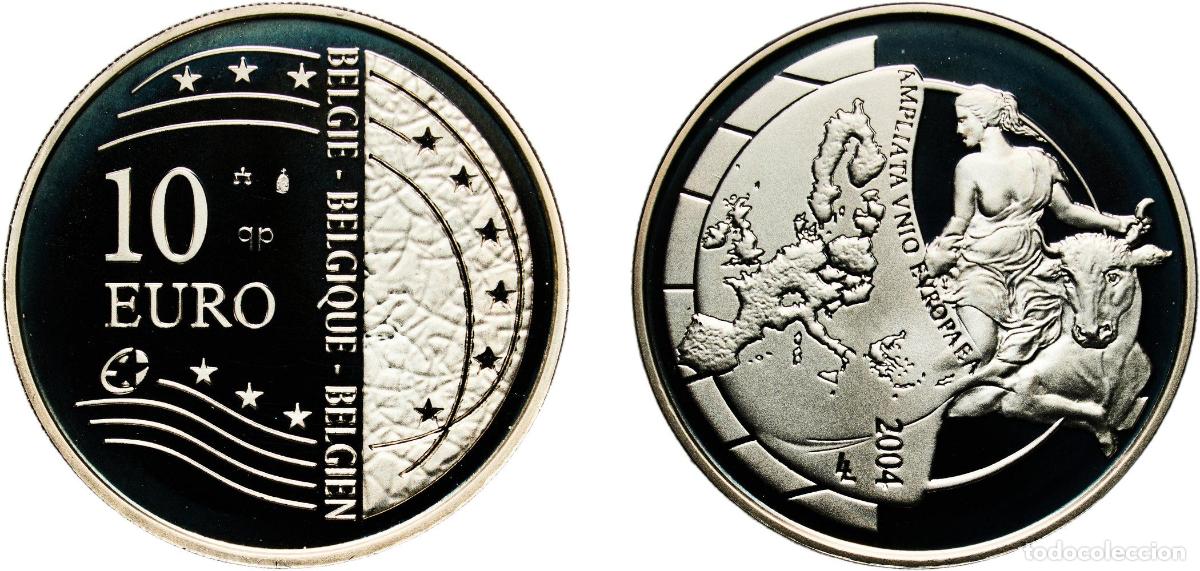 Mat&eacute;riel numismatique: Belgium Kingdom 2004 10 Euros - Albert II (Expansion of the European Union) Silver (.925) Royal Min