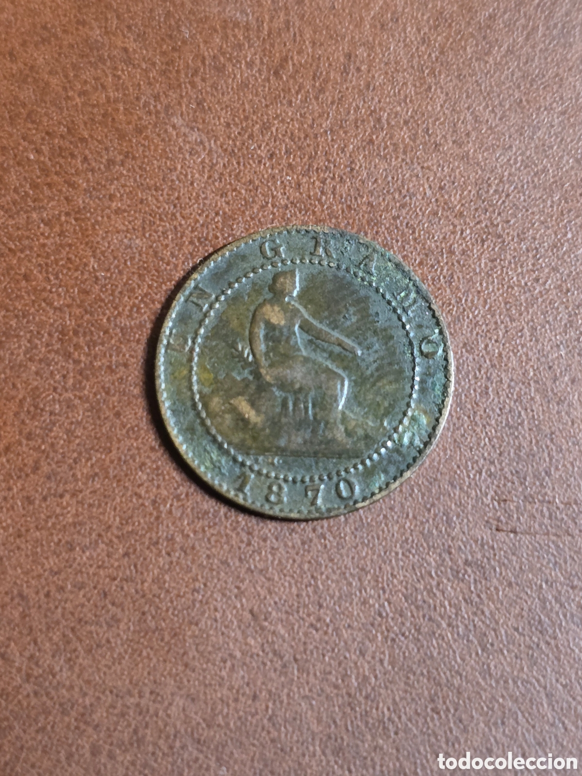 Material numism&aacute;tico: 1 CENTIMO 1870 GOBIERNO PROVISIONAL