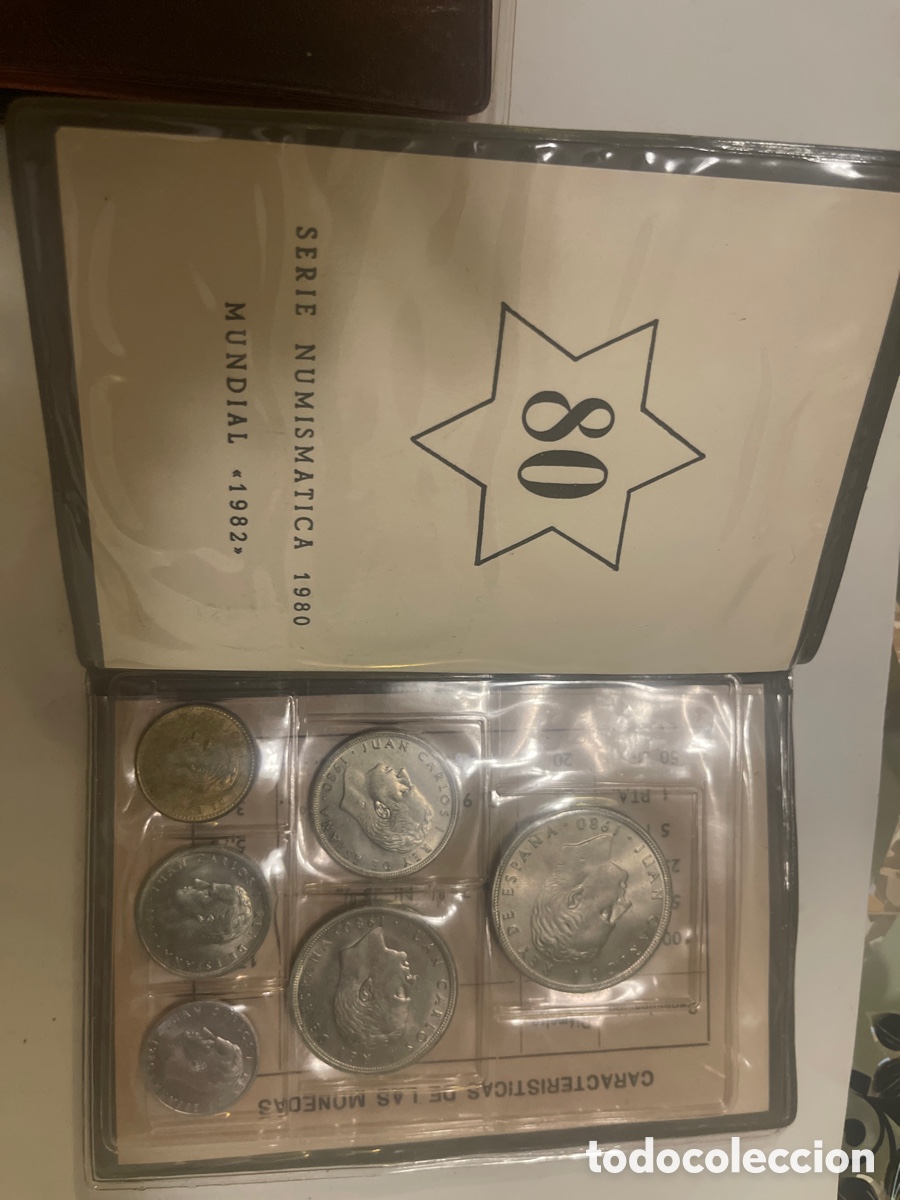 Material numism&aacute;tico: Serie numismatica 1980 mundial 1982