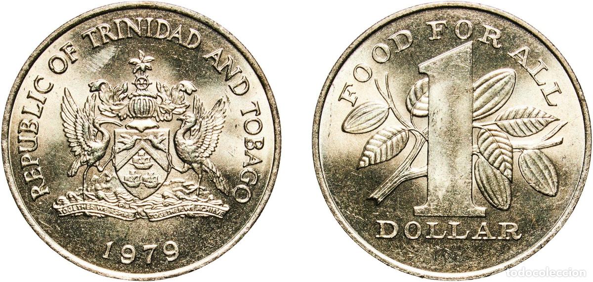 Material numism&aacute;tico: Trinidad and Tobago Republic 1979 1 Dollar (FAO) Copper-nickel Royal Mint (1000000) 12.79g UNC KM