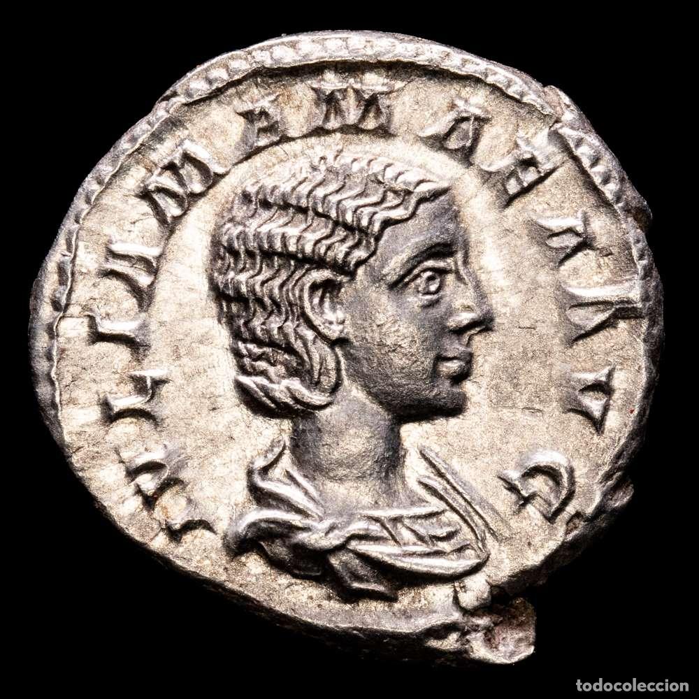Material numism&aacute;tico: Julia Mamea. Denario. 222-235 dC Roma. (Ric-IV 343). (Bmcre-43). Ag. 3,31 gramos. Muy bella. EBC+.