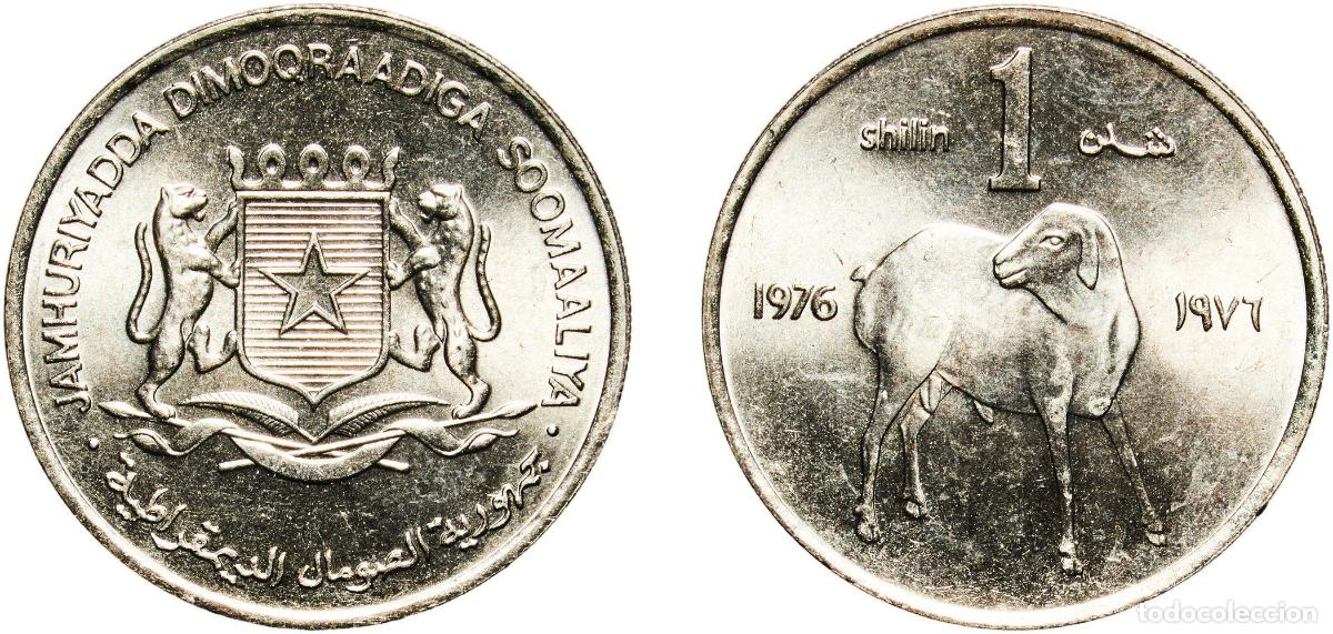 Material numism&aacute;tico: Somalia Democratic Republic 1976 1 Shilling (FAO) Copper-nickel (75% Copper, 25% Nickel) Royal Mint