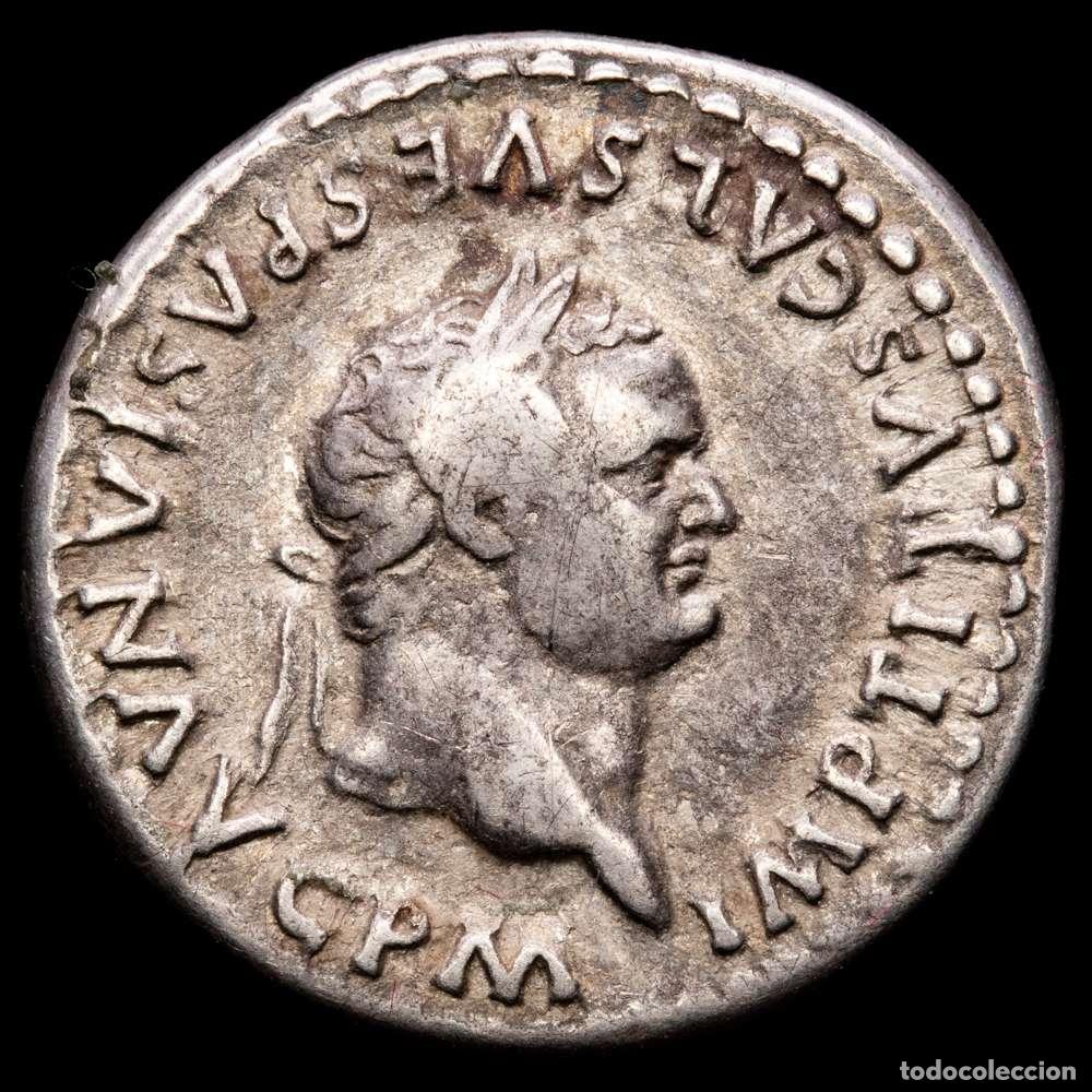 Material numism&aacute;tico: Tito. Denario. 89 dC Roma. (Ric-112). (Bmcre-72). (RSC-309). Ag. 3,34 gramos.Tono. MBC.